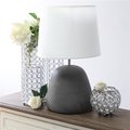 All The Rages All the Rages LT2059-WHT Simple Designs Pinnacle Concrete Table Lamp; White LT2059-WHT